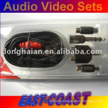 Audio Video Set,2rca cable + adapters